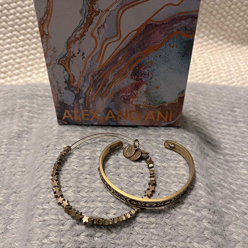 Alex and Ani Bracelet Set